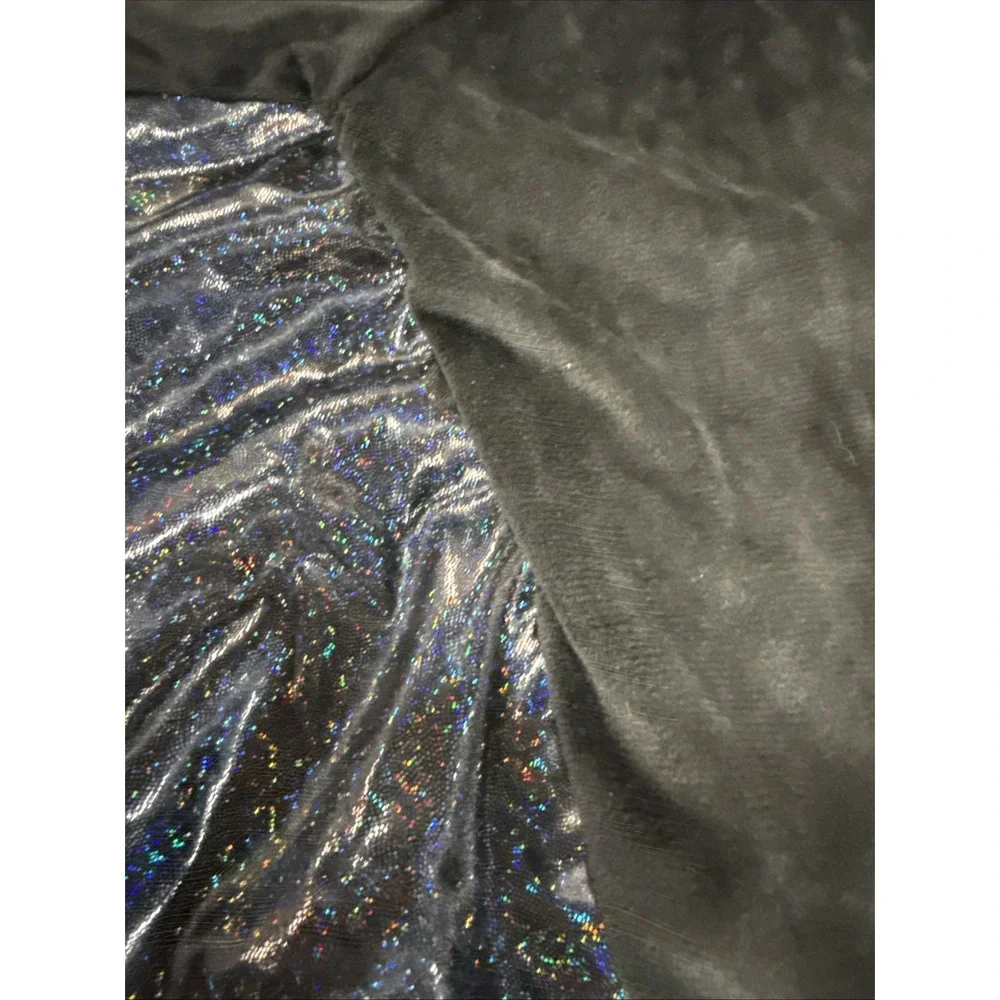 Toddler Bat Halloween Costume Black Velvet Iridescent Wings 18-24M NEW